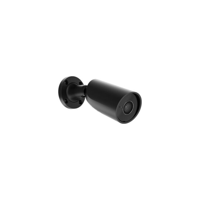 Camera supraveghere exterior IP Ajax BulletCam, 5 MP, 2.8 mm, IR 35 m, microfon, slot card,  detectie om/vehicul/animal prin AI, PoE, negru