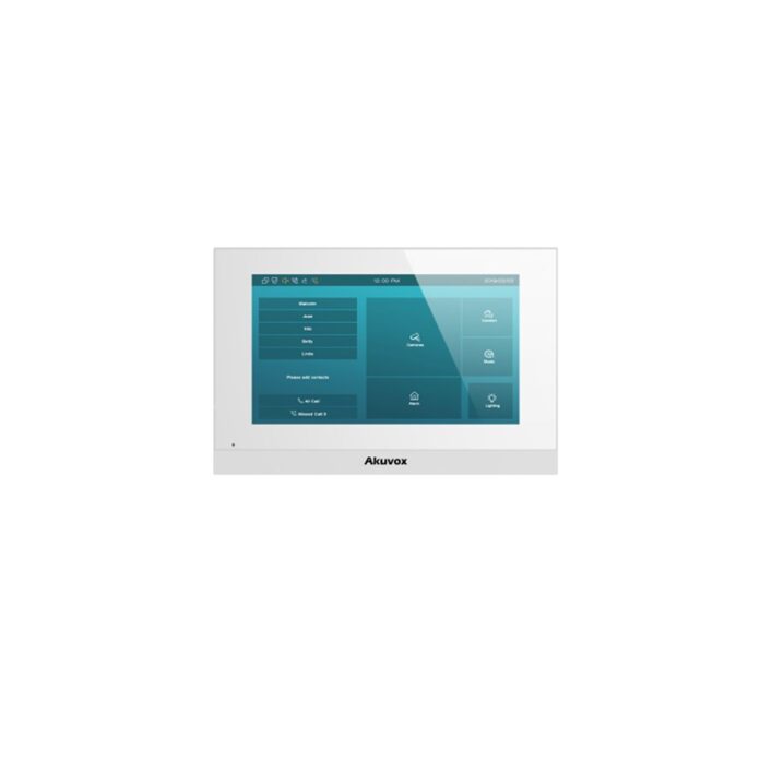 Videointerfon de interior C313S-WH, aparent, touchscreen, 7 inch, microfon, PoE