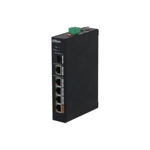 Switch Dahua PFS3106-4ET-60-V2, PoE Industrial 4 porturi, 1x Gigabit, 1x SFP, 60W Switch Dahua PFS3106-4ET-60-V2, PoE Industrial 4 porturi, 1x Gigabit, 1x SFP, 60W