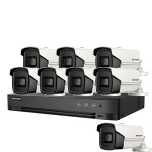 Sistem supraveghere exterior basic HikVision, 8 camere, 5 MP, IR 60 m, 2.8 mm Sistem supraveghere exterior basic HikVision, 8 camere, 5 MP, IR 60 m, 2.8 mm