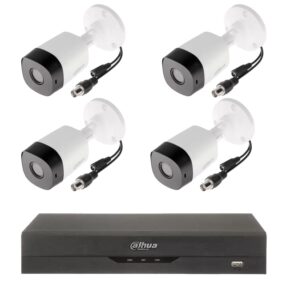 Kit supraveghere basic Dahua 4 camere exterior 2MP lentila 3.6mm, IR 20m, DVR Pentabrid 4 canale 5MP Kit supraveghere basic Dahua 4 camere exterior 2MP lentila 3.6mm, IR 20m, DVR Pentabrid 4 canale 5MP