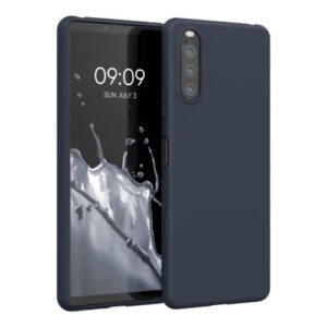 Husa pentru Sony Xperia 10 III, Silicon, Albastru, 54754.186, Kwmobile Husa pentru Sony Xperia 10 III, Silicon, Albastru, 54754.186, Kwmobile