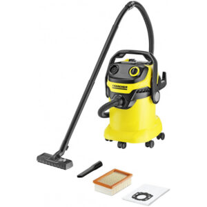 Aspirator multifunctional Karcher WD 5, 25 L, 1100 W, Maner detasabil, Duza de podea si Furtun de aspirare Aspirator multifunctional Karcher WD 5, 25 L, 1100 W, Maner detasabil, Duza de podea si Furtun de aspirare