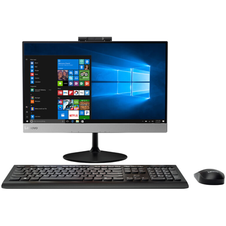Sistem Desktop PC All-In-One Lenovo V410z, Intel Core i3-7100T, 4GB DDR4, HDD 1TB, Intel HD Graphics, Windows 10 Pro