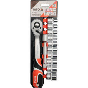 Set chei tubulare YATO YT-38821, 12 buc, Cr-V 10-24 mm Set chei tubulare YATO YT-38821, 12 buc, Cr-V 10-24 mm