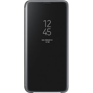 Husa Clear View Stand Cover Samsung pentru Galaxy S9, Auriu Husa Clear View Stand Cover Samsung pentru Galaxy S9, Auriu