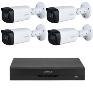 Kit supraveghere Dahua 4 camere, 5MP, lentila 3.6mm, IR 80M, DVR Dahua cu 4 canale 4K Kit supraveghere Dahua 4 camere, 5MP, lentila 3.6mm, IR 80M, DVR Dahua cu 4 canale 4K