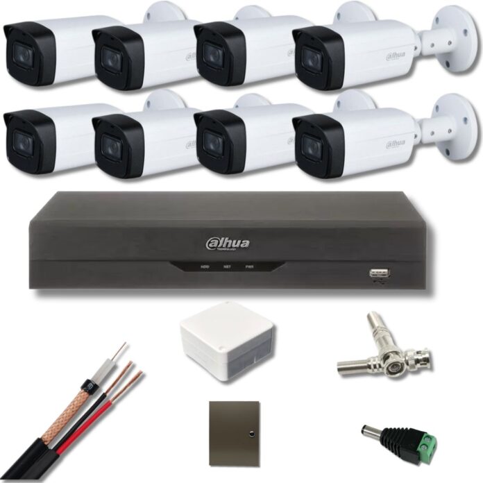 Kit supraveghere Dahua 8 camere 5 Megapixeli Starlight IR 80M DVR 8 canale 8 Megapixeli, Accesorii incluse Kit supraveghere Dahua 8 camere 5 Megapixeli Starlight IR 80M DVR 8 canale 8 Megapixeli, Accesorii incluse