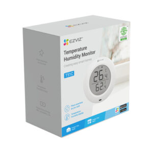 Senzor de temperatura si umiditate Smart Home EZVIZ, afisaj 1.8 inch, comunicare Wireless ZigBee CS-T51C Senzor de temperatura si umiditate Smart Home EZVIZ, afisaj 1.8 inch, comunicare Wireless ZigBee CS-T51C