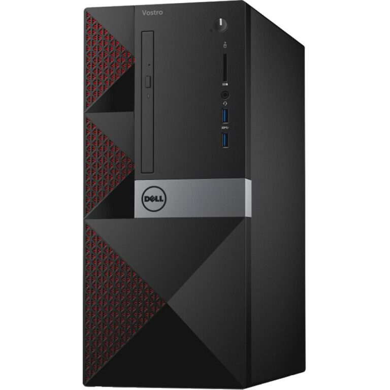 Sistem Desktop PC Dell Vostro 3667 MT, Intel Core i3-6100, 4GB DDR4, HDD 1TB, Intel HD Graphics, Windows 10 Pro