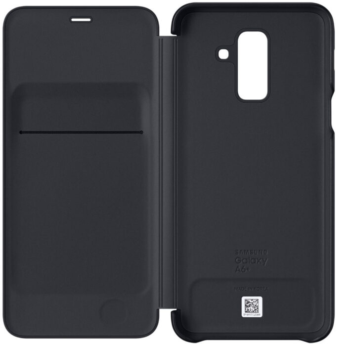 Husa Flip Wallet Samsung pentru Galaxy A6 Plus 2018, Auriu