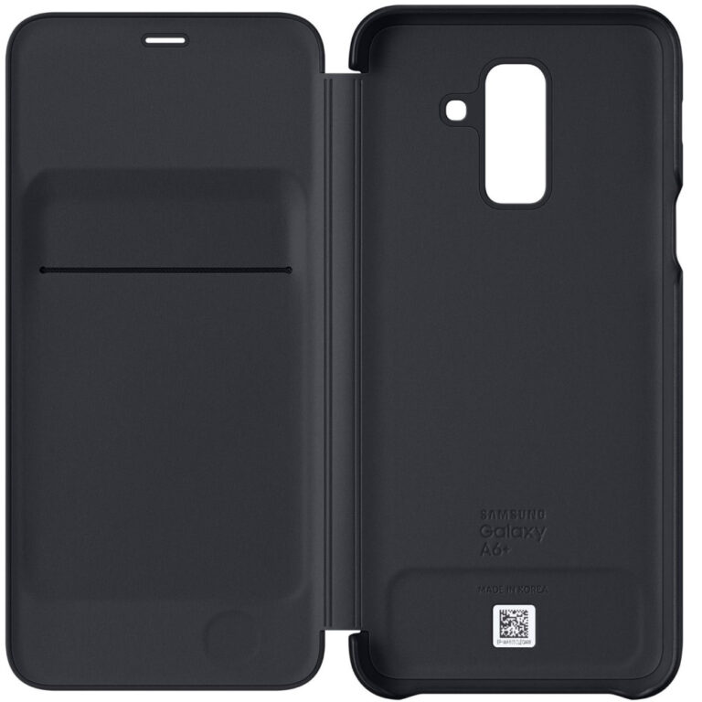 Husa Flip Wallet Samsung pentru Galaxy A6 Plus 2018, Auriu