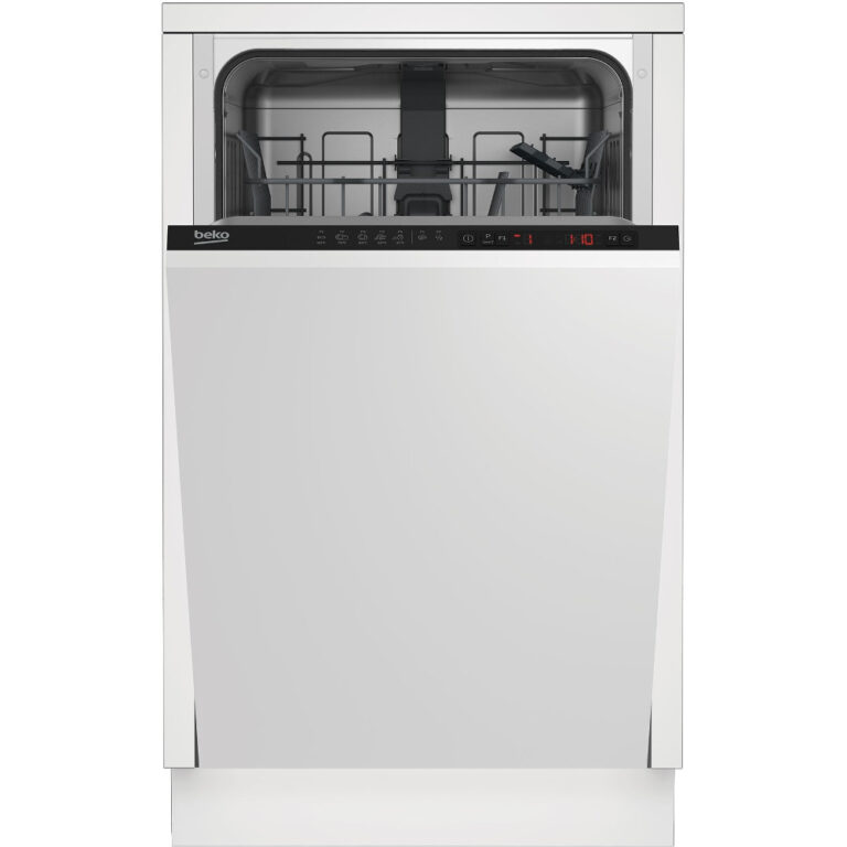 Masina de spalat vase slim incorporabila Beko DIS25010, 10 seturi, 5 programe, Clasa A+