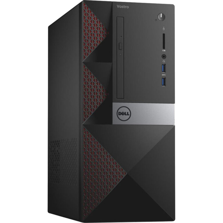 Sistem Desktop PC Dell Vostro 3668 MT, Intel Core i3-7100, 4GB DDR4, HDD 1TB, Intel HD Graphics, Windows 10 Pro