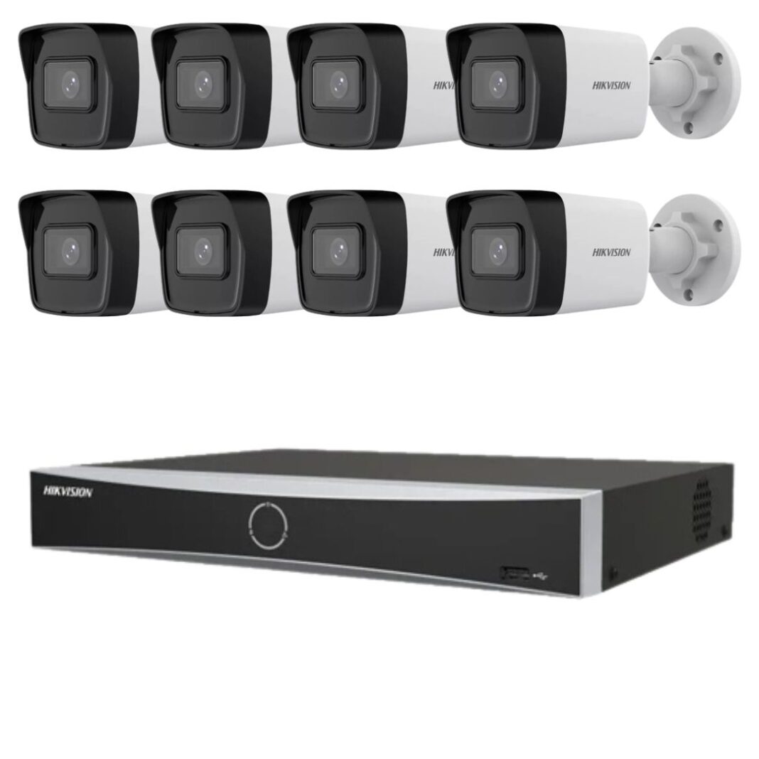 Sistem supraveghere Hikvision 8 camere IP 4MP IR 30m NVR 8 canale 12MP AcuSense Sistem supraveghere Hikvision 8 camere IP 4MP IR 30m NVR 8 canale 12MP AcuSense