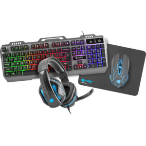 Kit Gaming Tastatura + Casti + Mouse + Pad Fury Thunderjet Kit Gaming Tastatura + Casti + Mouse + Pad Fury Thunderjet