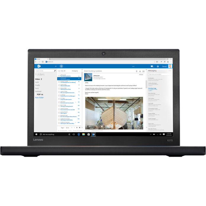 Laptop Lenovo ThinkPad X270, Intel Core i7-7500U, 8GB DDR4, SSD 256GB, Intel HD Graphics, Windows 10 Pro