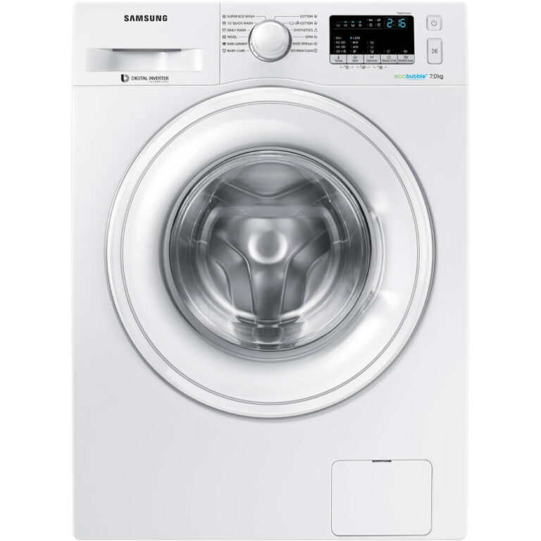 Masina de spalat rufe slim Samsung WW70K42106W/LE EcoBubble, 1200 RPM, 7 kg, Clasa A+++
