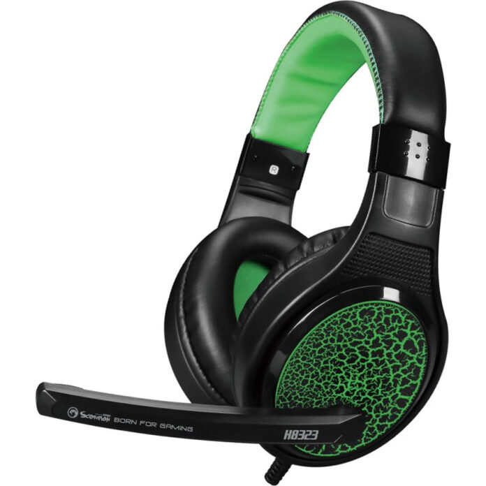 Casti gaming cu microfon Marvo H8323, Verde Casti gaming cu microfon Marvo H8323, Verde