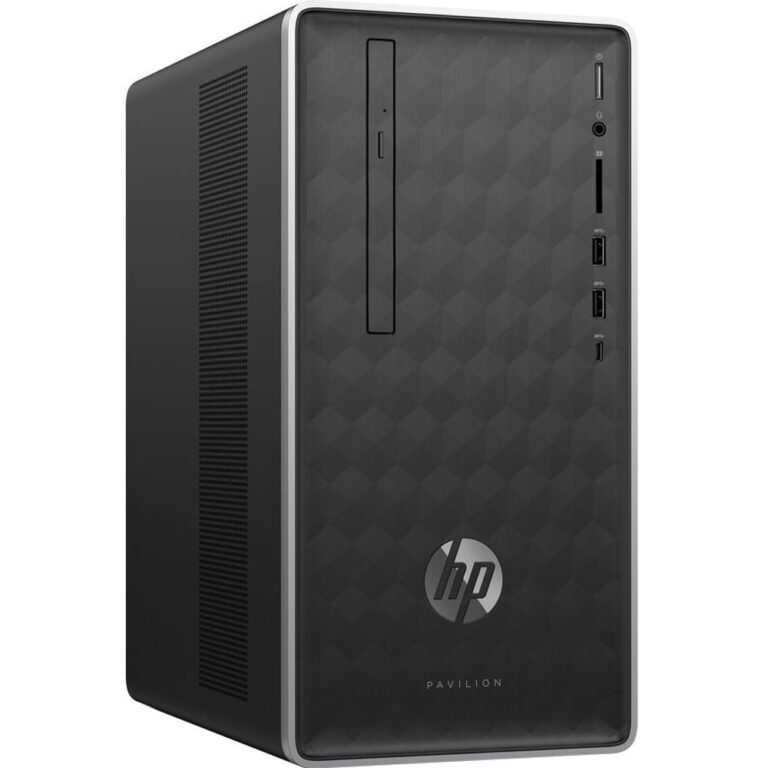 Sistem Desktop PC HP Pavilion 590-p0018nq, AMD Ryzen&trade; 5 2400G, 8GB DDR4, HDD 1TB + SSD 128GB, AMD Radeon&trade; Vega 11, Free DOS