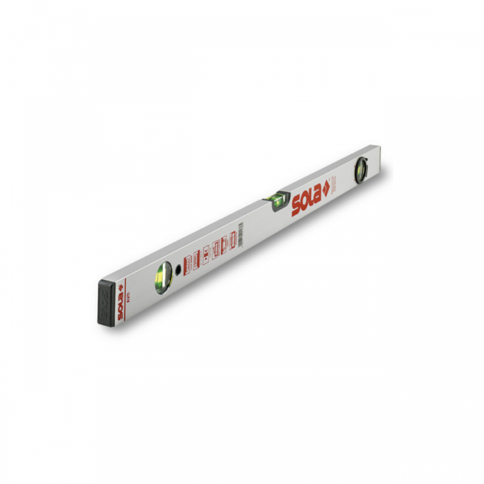 Nivela aluminiu SOLA Austria, 80 cm, 2 bule fixe FOCUS + 1 reglabila, precizie 0.5mm/m, AVD 80
