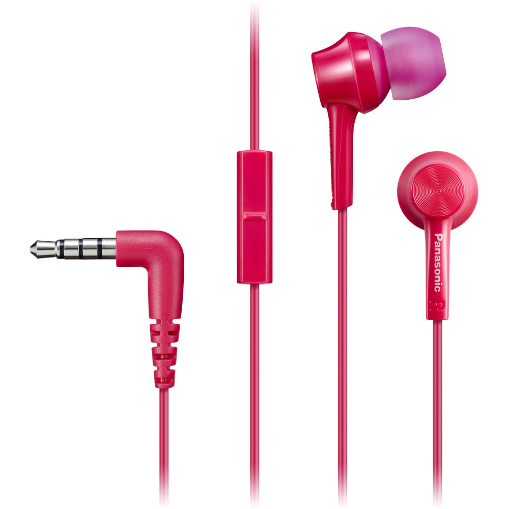 Casti audio In-Ear Panasonic RP-TCM115E-P, Microfon, Roz Casti audio In-Ear Panasonic RP-TCM115E-P, Microfon, Roz