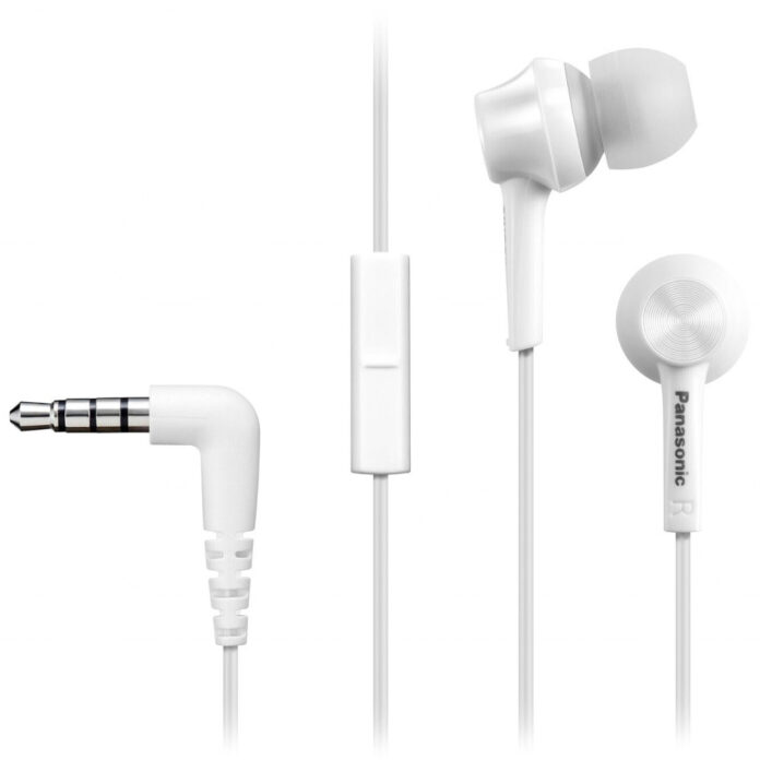 Casti audio In-Ear Panasonic RP-TCM115E-W, Microfon, Alb Casti audio In-Ear Panasonic RP-TCM115E-W, Microfon, Alb