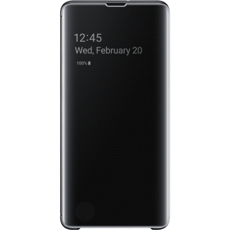 Husa Samsung Clear View pentru Galaxy S10 Plus, Alb