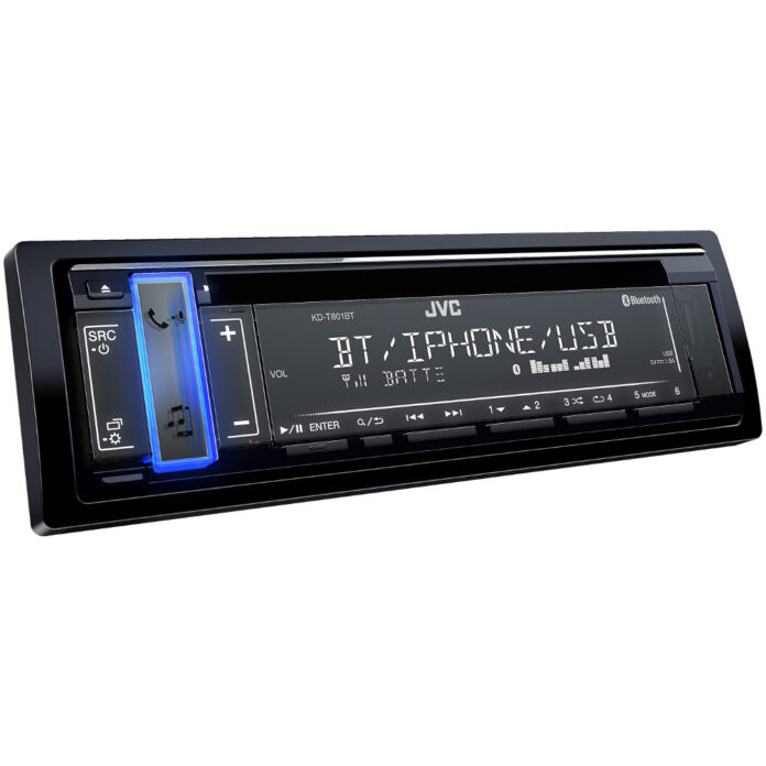 Media Player Auto JVC KD-T801BT, 4 x 50W, CD, USB, AUX,  Bluetooth