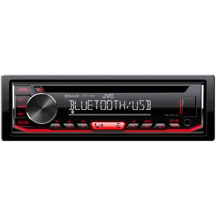 Media Player Auto JVC KD-T702BT, 4 x 50W, CD, USB, AUX, Bluetooth Media Player Auto JVC KD-T702BT, 4 x 50W, CD, USB, AUX, Bluetooth