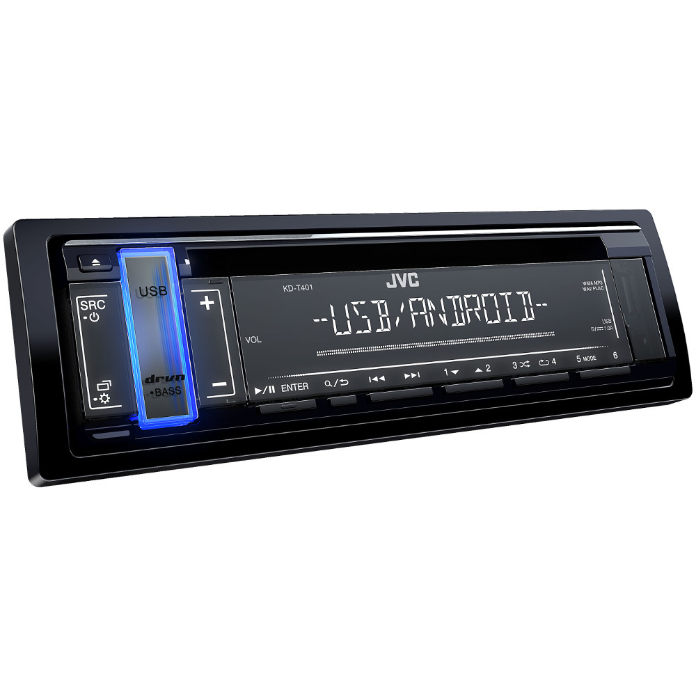 Media Player Auto JVC KD-T401, 4 x 50W, CD, USB, AUX Media Player Auto JVC KD-T401, 4 x 50W, CD, USB, AUX