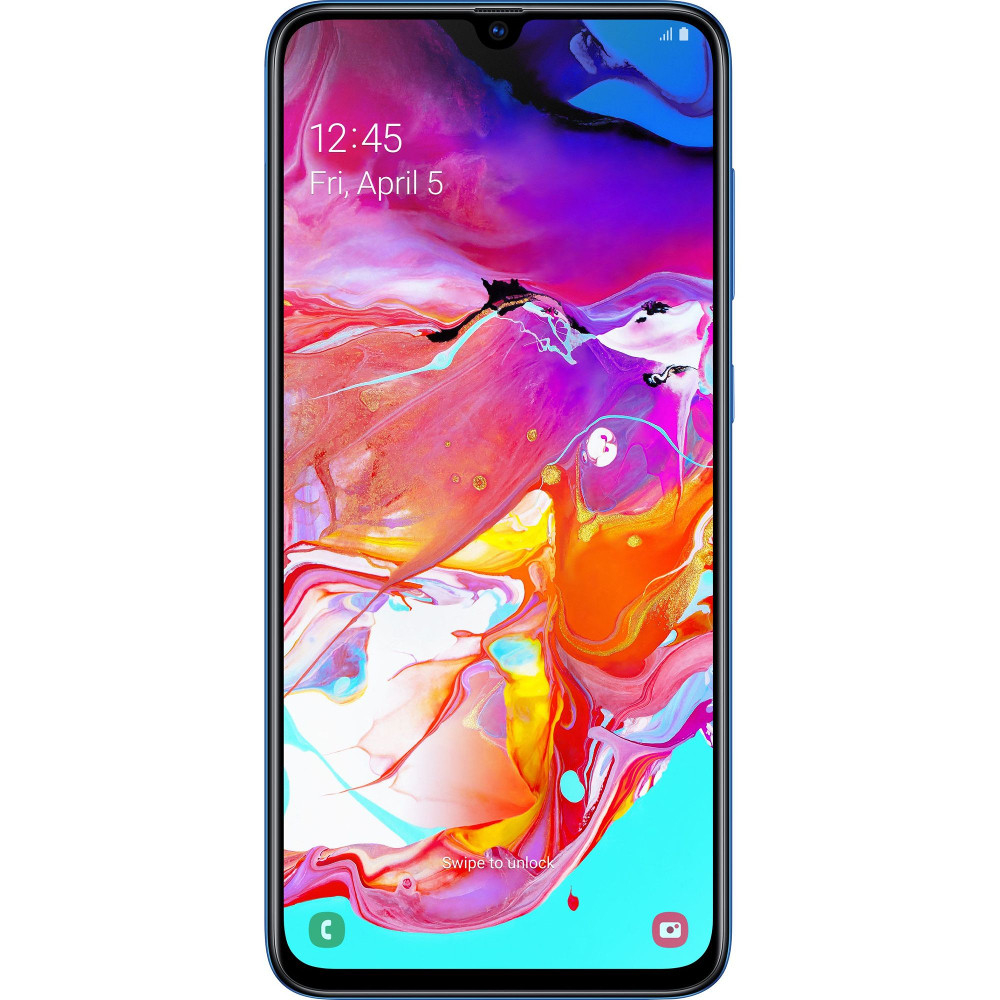 Telefon mobil Samsung Galaxy A70, 128GB, 6GB, Dual SIM, Albastru Telefon mobil Samsung Galaxy A70, 128GB, 6GB, Dual SIM, Albastru