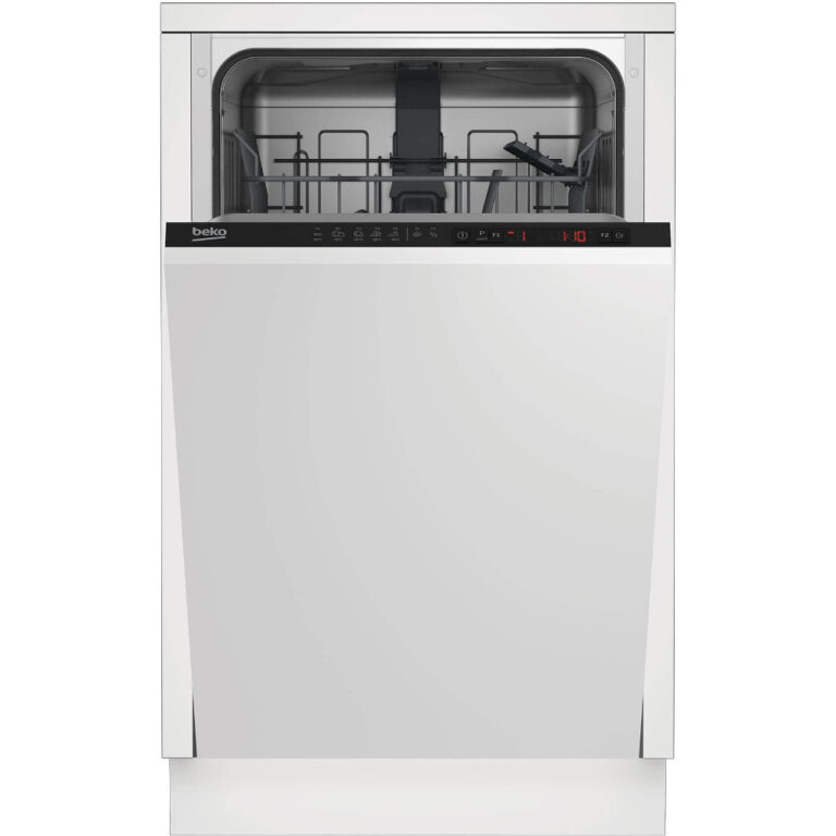 Masina de spalat vase incorporabila slim Beko DIS25011, 10 seturi, 5 programe, Clasa A+