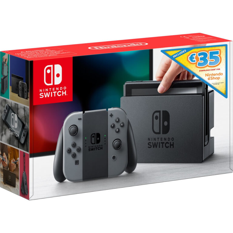 Consola Nintendo Switch Summer Digital Bundle, Gri + 35 Euro credit pentru Nintendo eShop