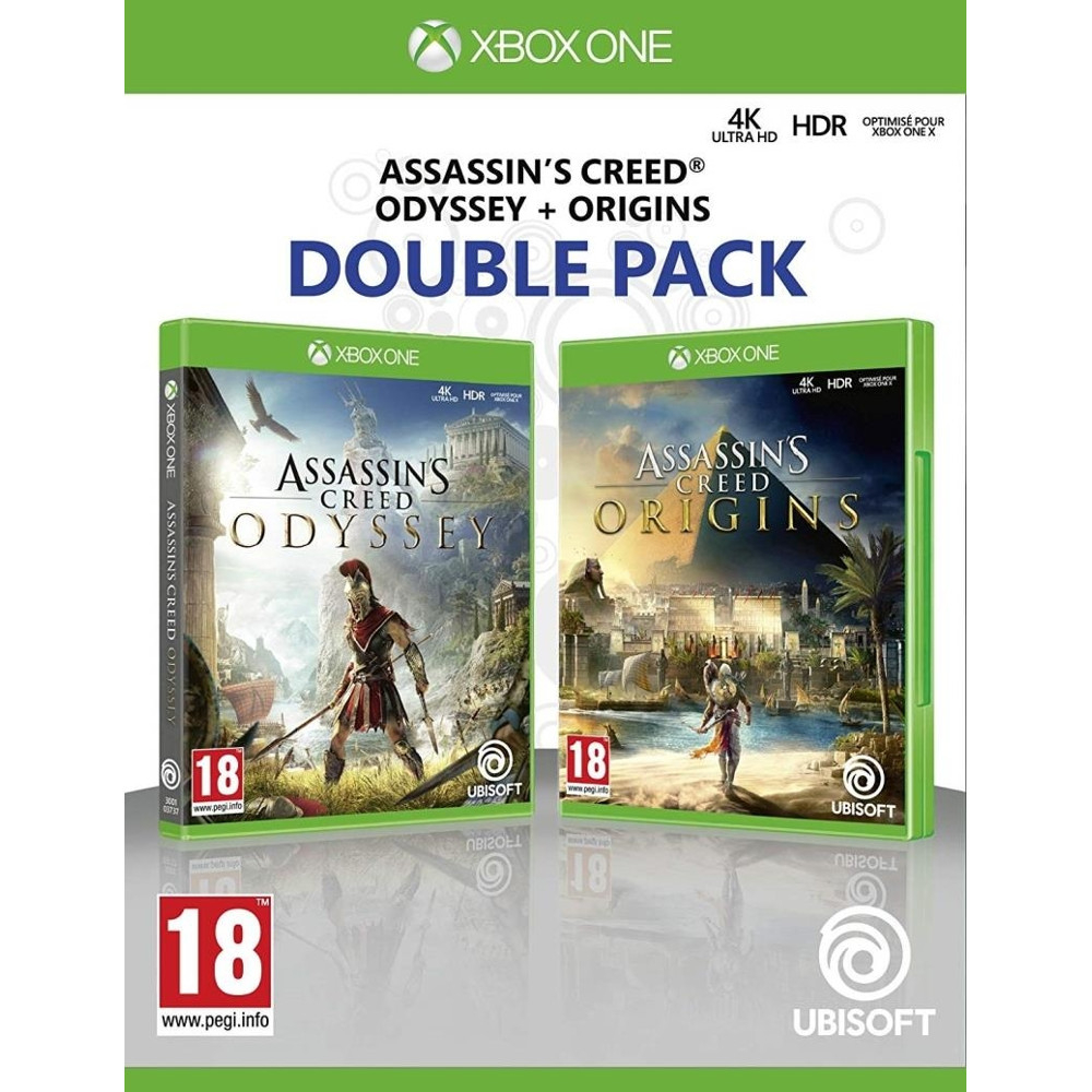 Joc Xbox One Assassin`s Creed Double Pack: Odyssey & Origins Joc Xbox One Assassin`s Creed Double Pack: Odyssey & Origins