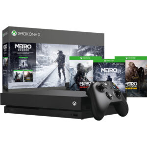 Consola Microsoft Xbox One X, 1TB, Negru + Metro Trilogy (2033 Redux, Last Light Redux, Exodus) Consola Microsoft Xbox One X, 1TB, Negru + Metro Trilogy (2033 Redux, Last Light Redux, Exodus)