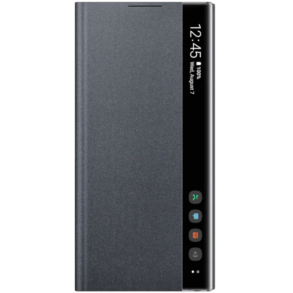Husa Clear View Cover Samsung pentru Galaxy Note 10, Negru Husa Clear View Cover Samsung pentru Galaxy Note 10, Negru