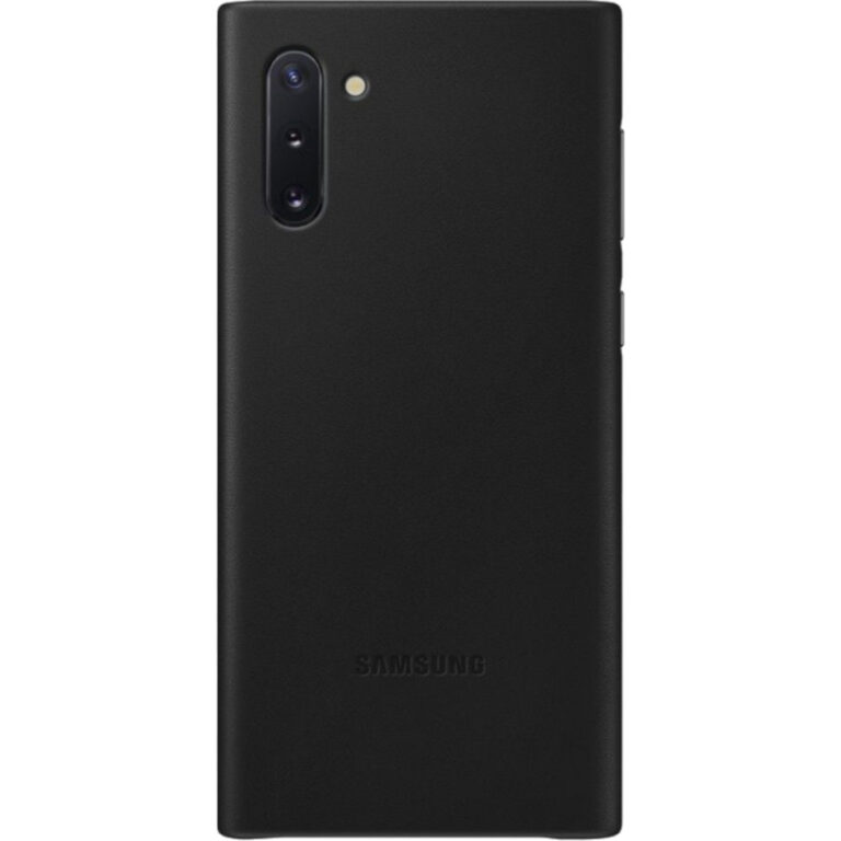 Husa de protectie Samsung Leather pentru Galaxy Note 10, Negru