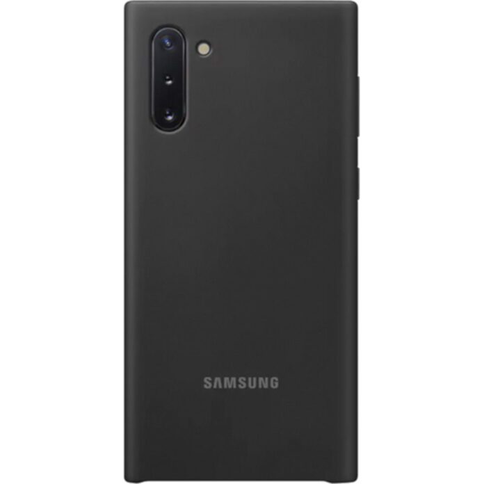 Husa de protectie Samsung Silicone pentru Galaxy Note 10, Negru