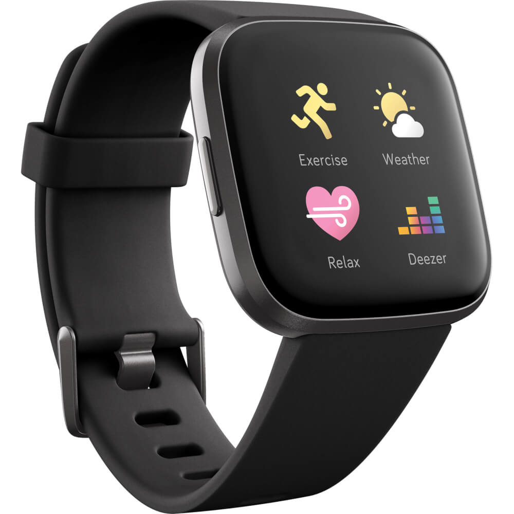 Smartwatch Fitbit Versa 2, NFC, Black Carbon Smartwatch Fitbit Versa 2, NFC, Black Carbon