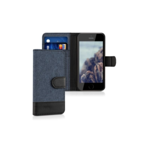 Husa pentru Apple iPhone 5/iPhone 5s/iPhone SE, Textil, Albastru, 35222.17 Husa pentru Apple iPhone 5/iPhone 5s/iPhone SE, Textil, Albastru, 35222.17