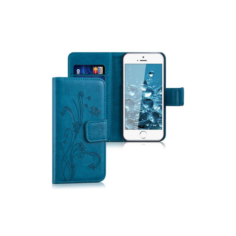Husa pentru Apple iPhone 5/iPhone 5s/iPhone SE, Piele ecologica, Albastru, 20207.16 Husa pentru Apple iPhone 5/iPhone 5s/iPhone SE, Piele ecologica, Albastru, 20207.16