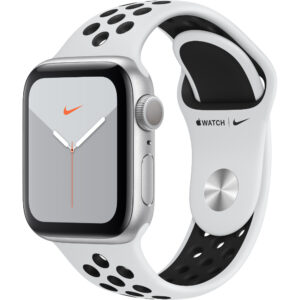Apple Watch Nike+ Series 5 GPS, 40mm, Silver, Aluminium Case, Platinum/Black Nike Sport Band Apple Watch Nike+ Series 5 GPS, 40mm, Silver, Aluminium Case, Platinum/Black Nike Sport Band