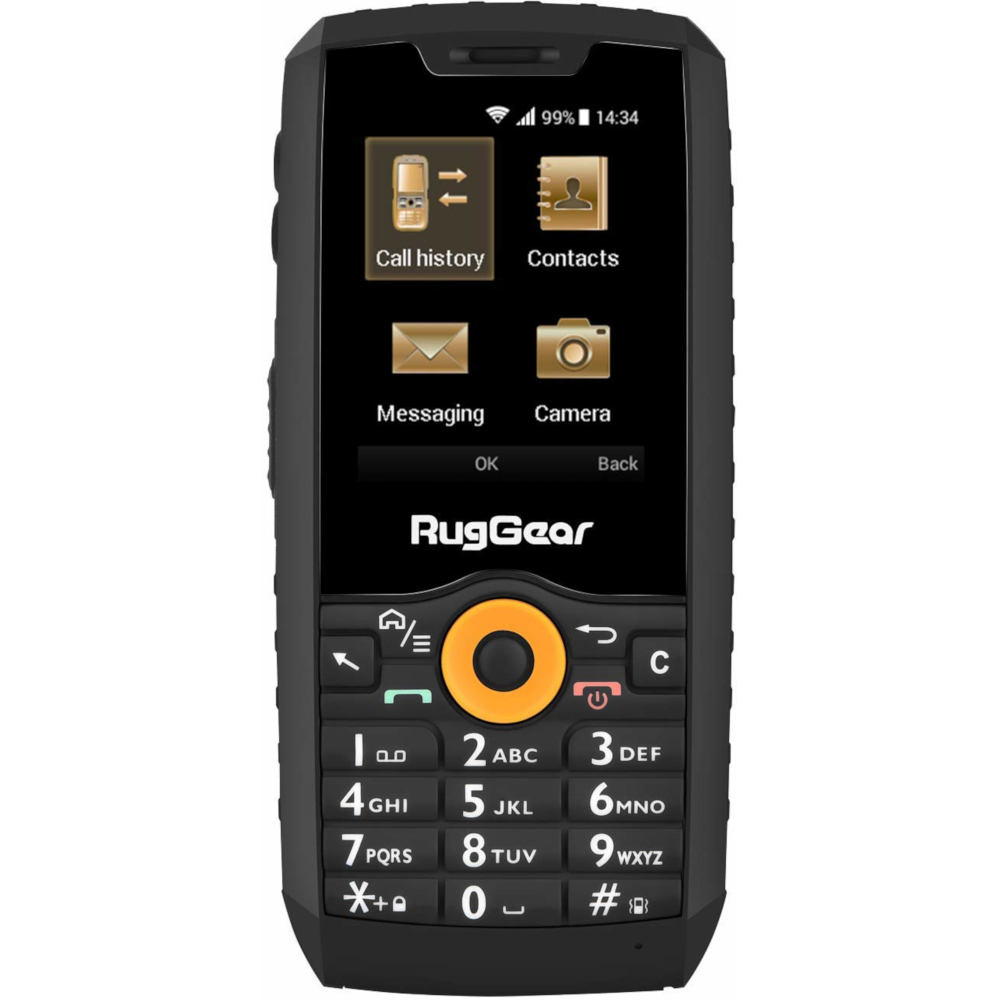 Telefon mobil RugGear RG150, Dual SIM, Negru Telefon mobil RugGear RG150, Dual SIM, Negru
