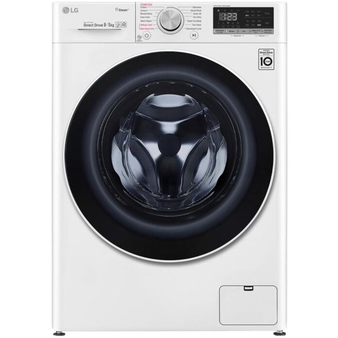 Masina de spalat rufe cu uscator LG F4DN409S0, 1400 RPM, 9 kg spalare, 5 kg uscare, Clasa D, (clasificare energetica veche Clasa  A)