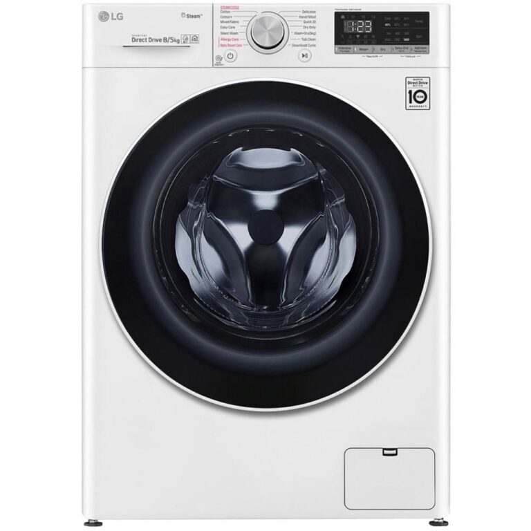 Masina de spalat rufe cu uscator LG F4DN408S0, 1400 RPM, 8 kg spalare, 5 kg uscare, Clasa D, (clasificare energetica veche Clasa  A)
