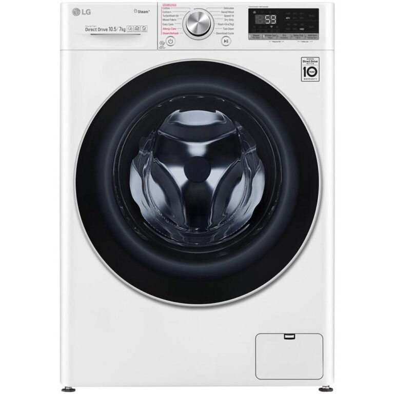 Masina de spalat rufe cu uscator LG F4DV710H1, 1400 RPM, 10.5 kg spalare, 7 kg uscare, Clasa A