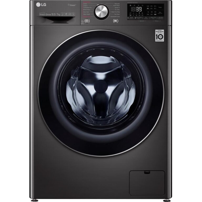 Masina de spalat rufe cu uscator LG F4DV910H2S, 1400 RPM, 10.5 kg spalare, 7 kg uscare, Clasa A