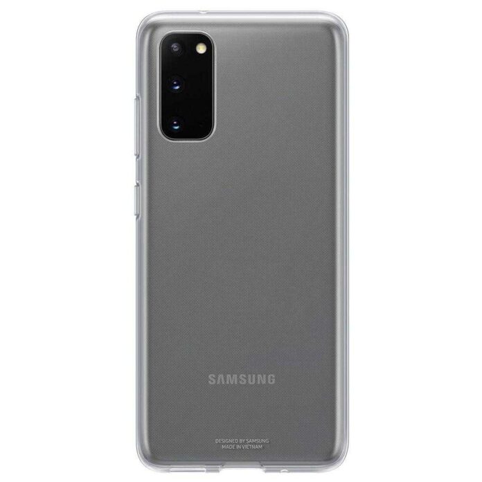 Husa de protectie Samsung Clear Cover pentru Galaxy S20, Transparent