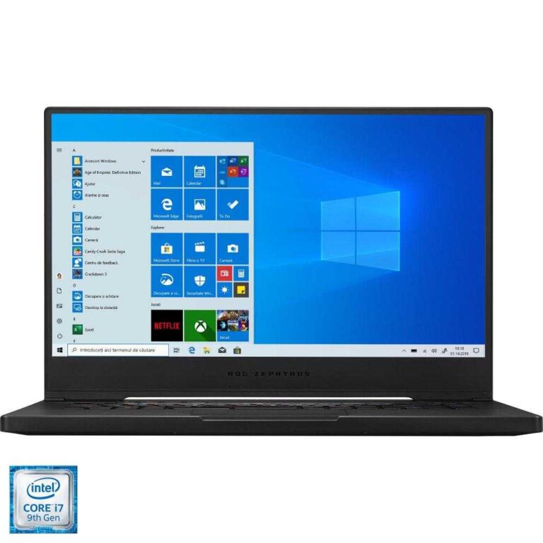 Laptop Gaming Asus ROG Zephyrus S GX502GW-AZ065T, Intel® Core&trade; i7-9750H, 32GB DDR4, SSD 1TB, nVidia GeForce RTX 2070 8GB, Windows 10 Home